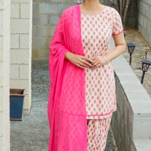 Peach Afghani salwar suit